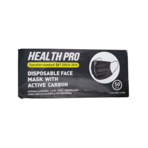 health pro disposable face mask with active carbon 50 Pcs